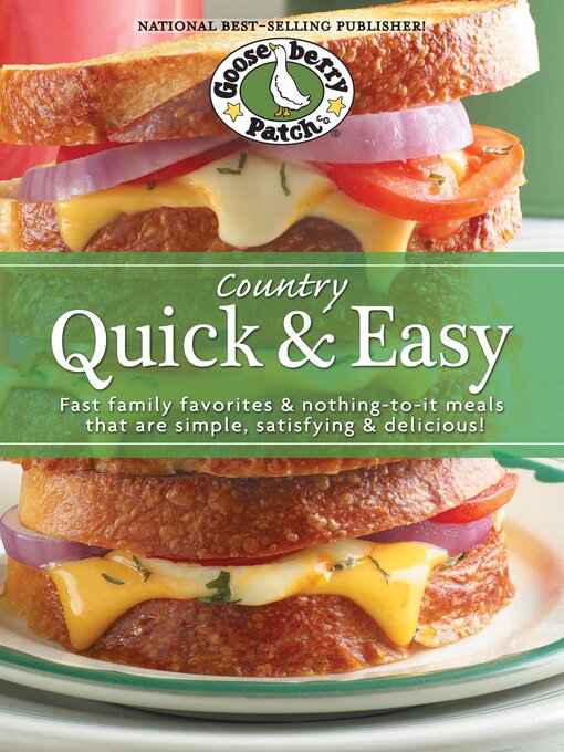Title details for Country Quick & Easy Cookbook by Gooseberry Patch - Wait list